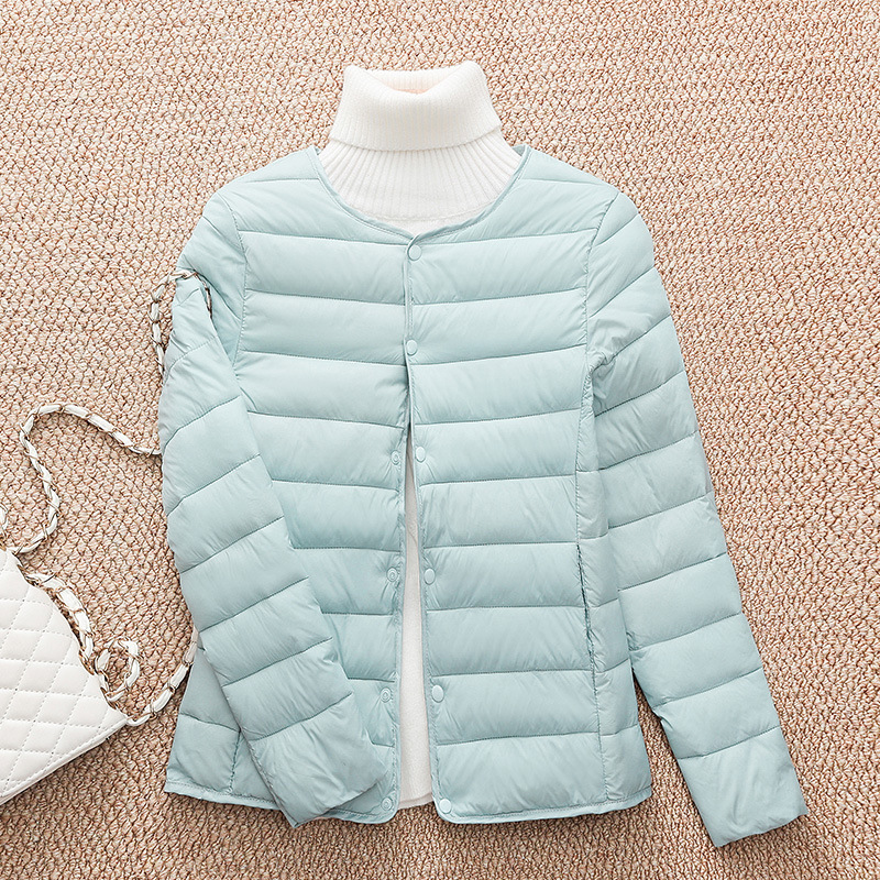 Lightweight women’s puffer jacket, short, tailored