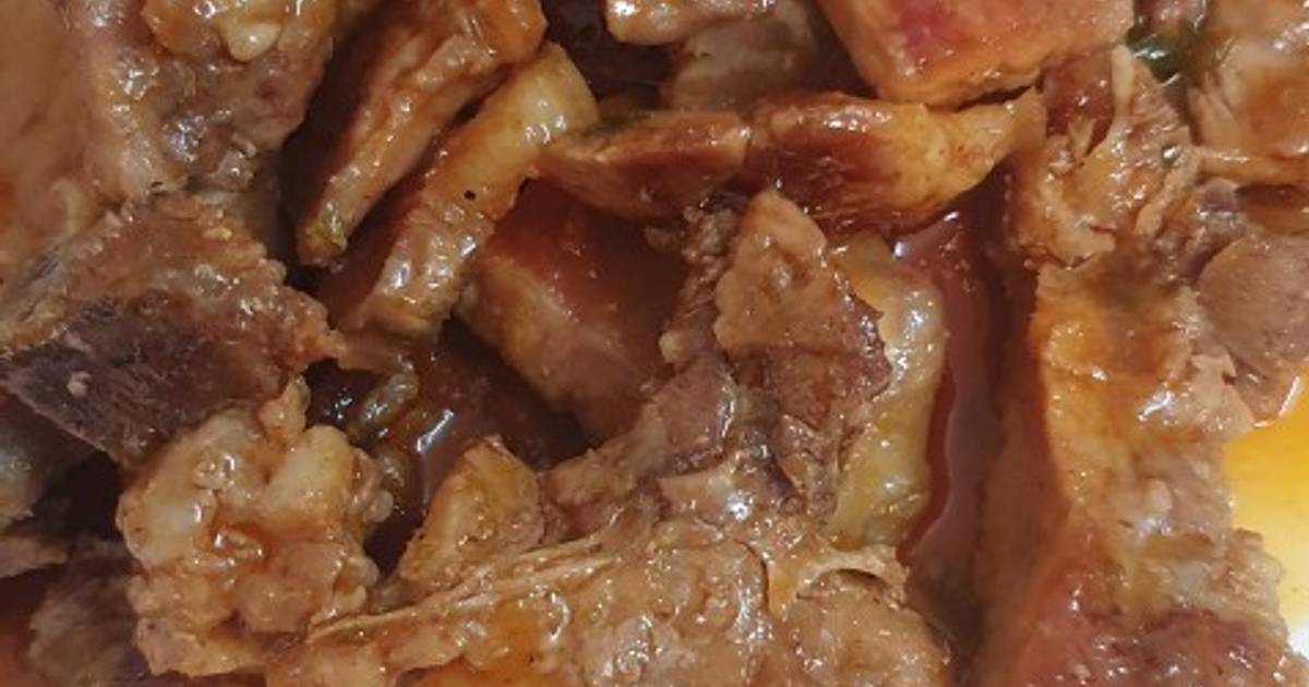 Thịt chân giò chiên nước mắm