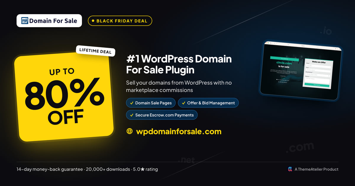 Domain For Sale deal