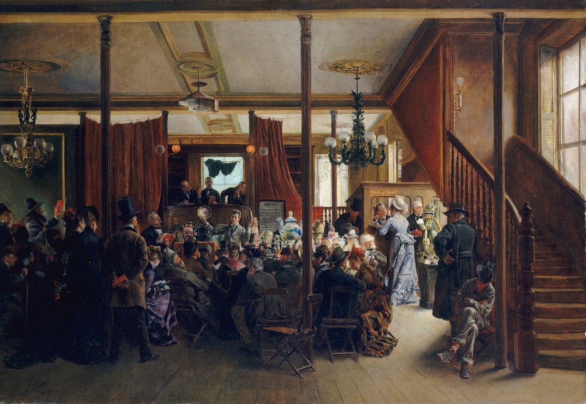 Auction Sale in Clinton Hall New York 1876 1876