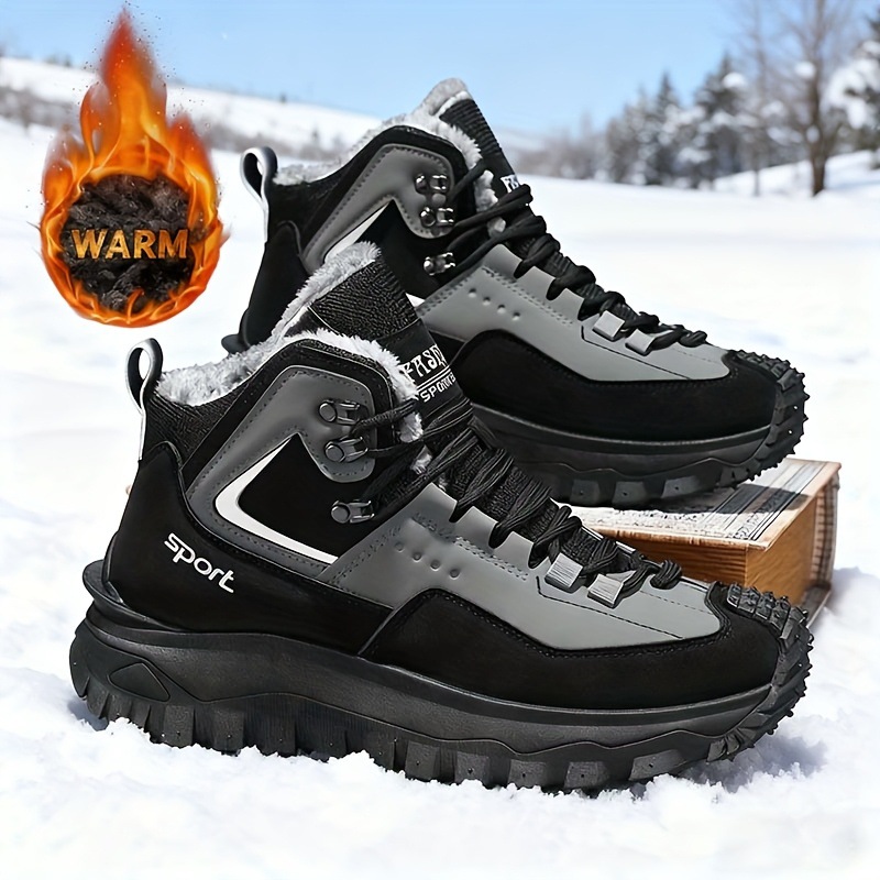 Gefütterte Herren-Winterstiefel für den Alltag