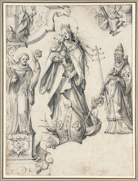 Madonna and Child with Pope and Bishop Saint 1595