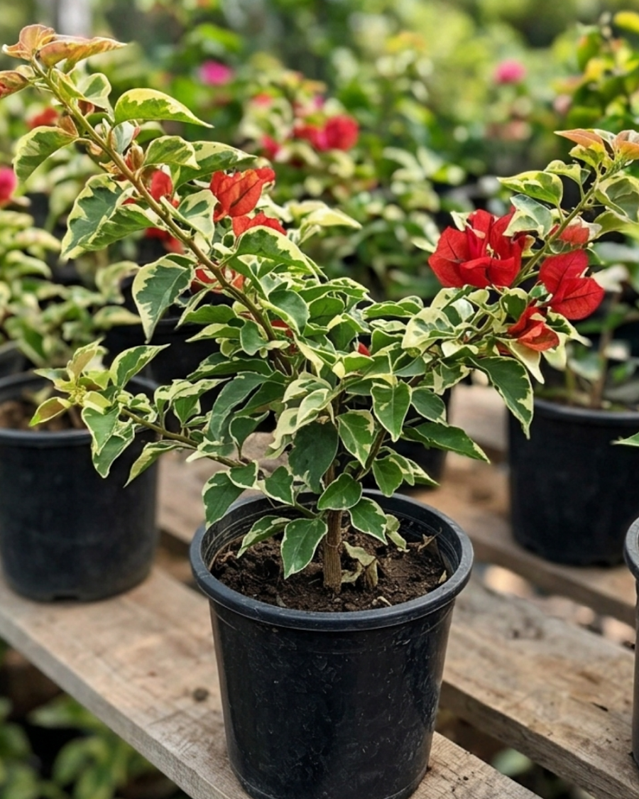 Imported Dragon Flame Red Bougainvillea Plant — view 3