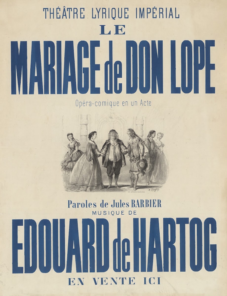 Théatre lyrique impérial Le Mariage de Don Lope 1865