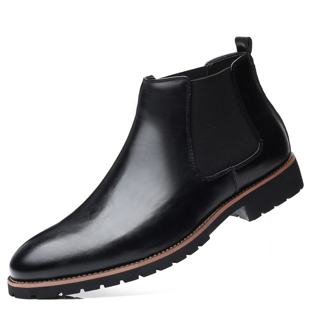 Herren-Chelsea-Stiefel, lässig, spitz zulaufend