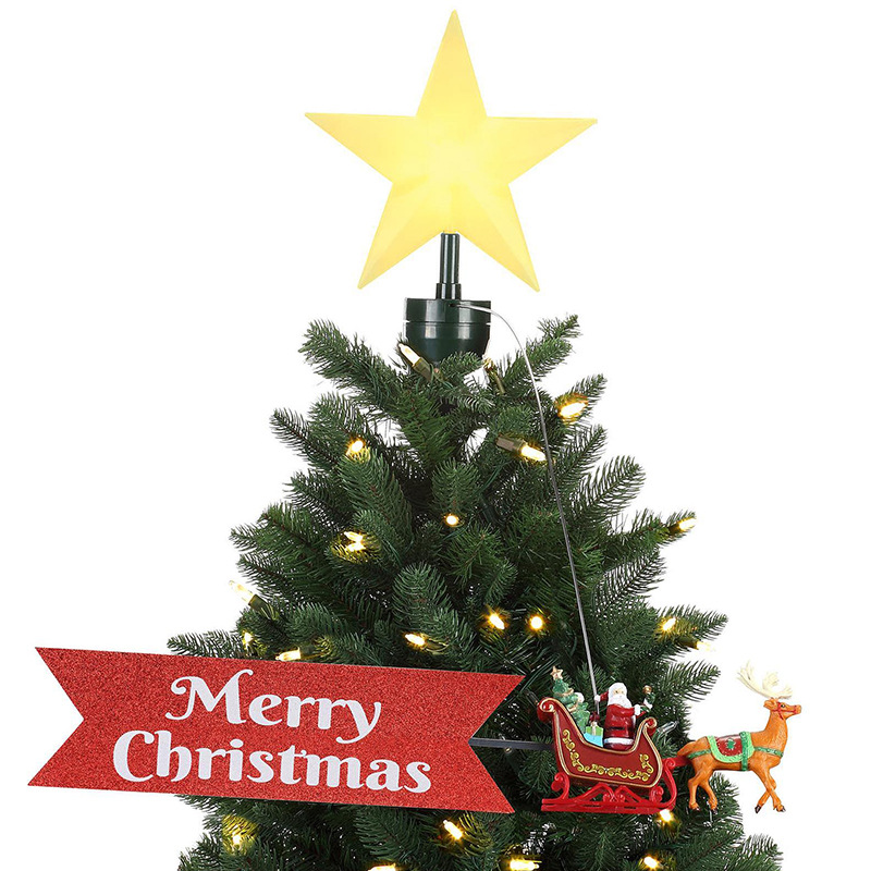Leuchtende Weihnachtsbaum-Dekoration aus Kunststoff