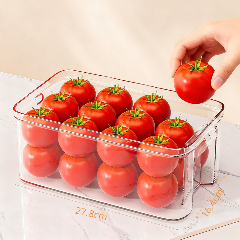 Refrigerator storage box with micro-vacuum, 3.6 L
