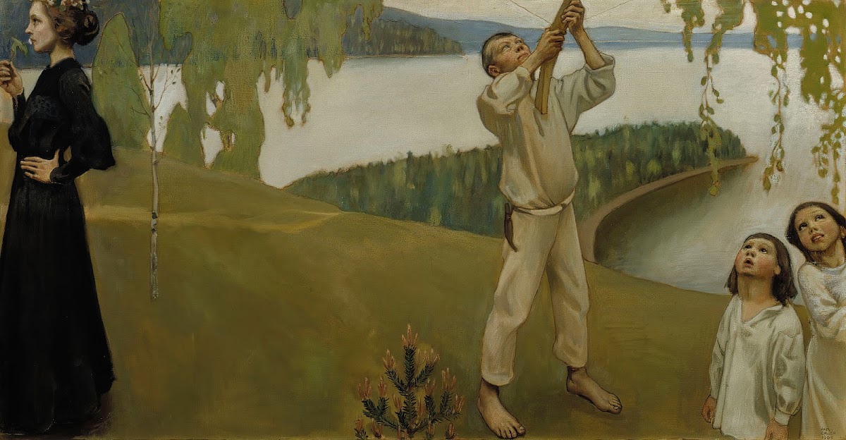 Spring Study For The Jusélius Mausoleum Frescos 1903