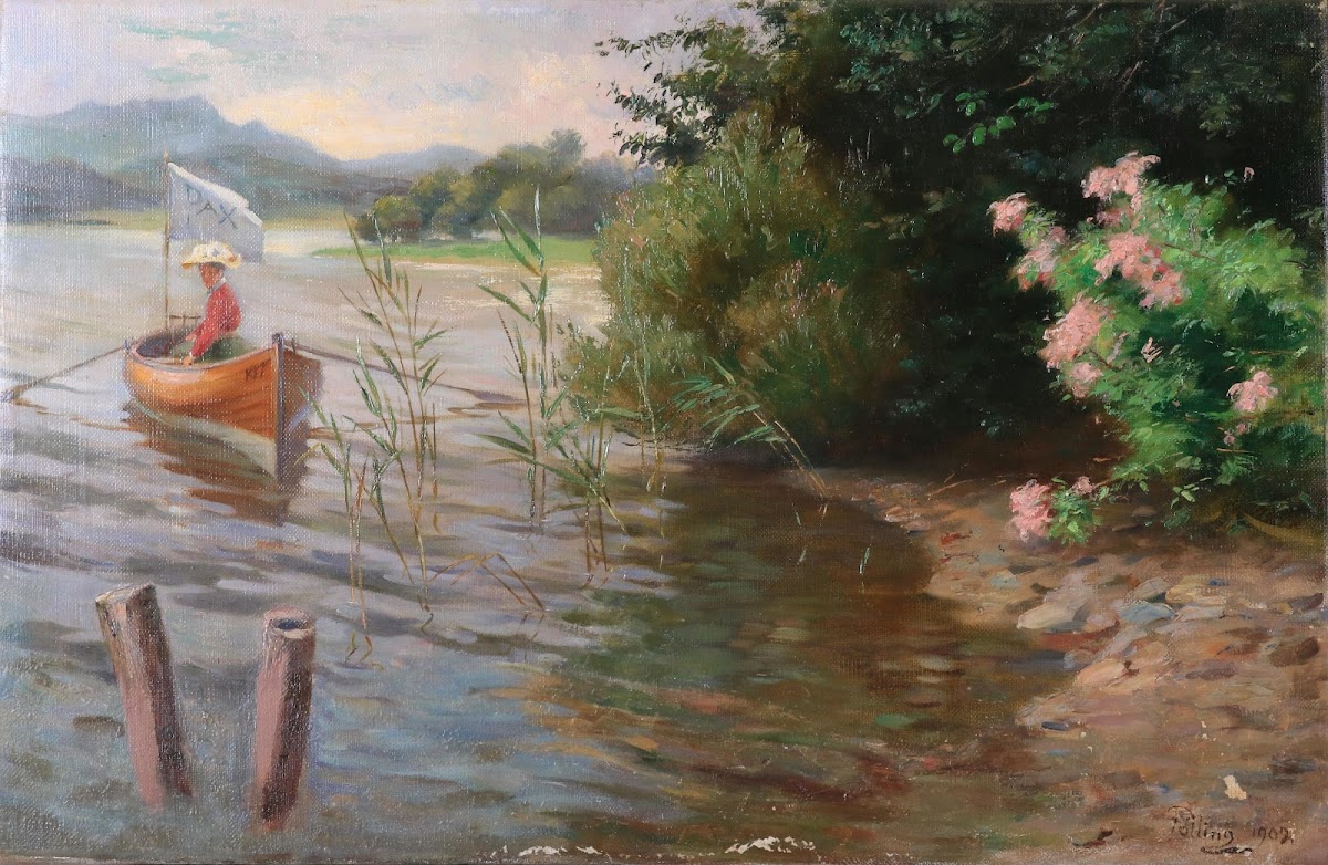 Dame Im Ruderboot Am WöRthersee