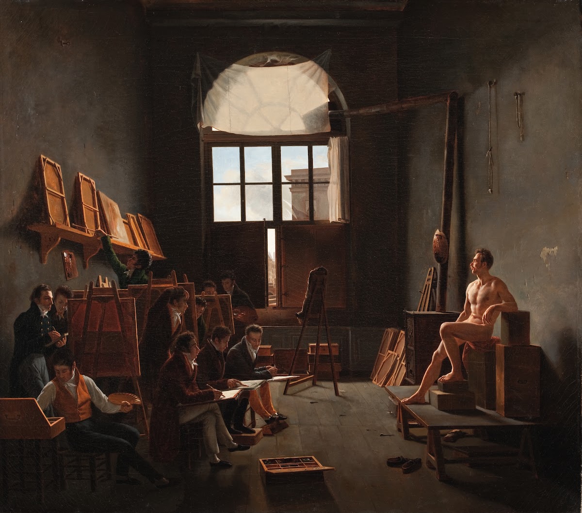 The Studio of Jacques Louis David 1814