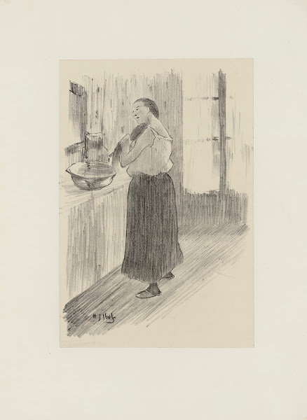 Femme se coiffant 1895