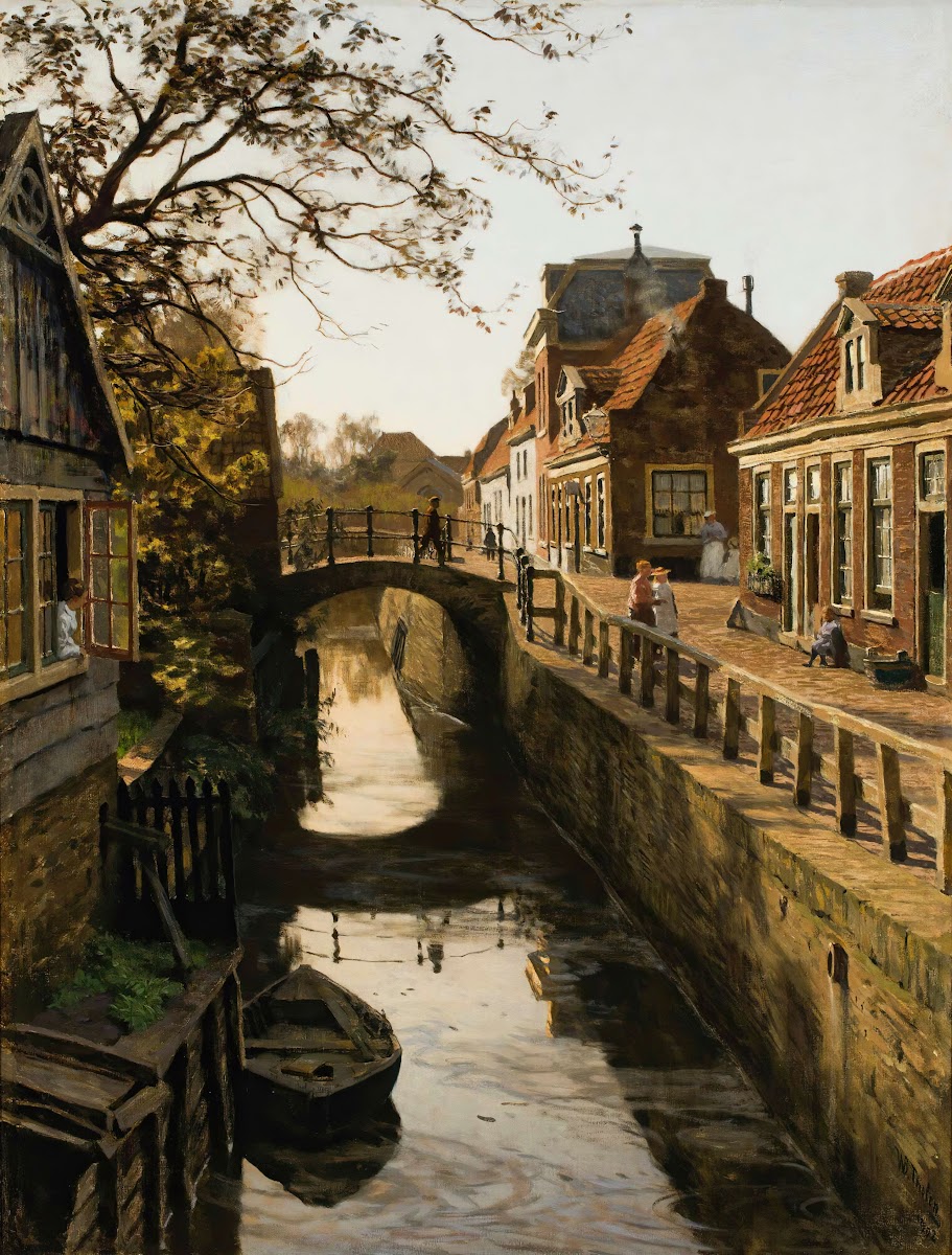 The Wegje With The Bleiswijkstraat CanalIn Enkhuizen 1902