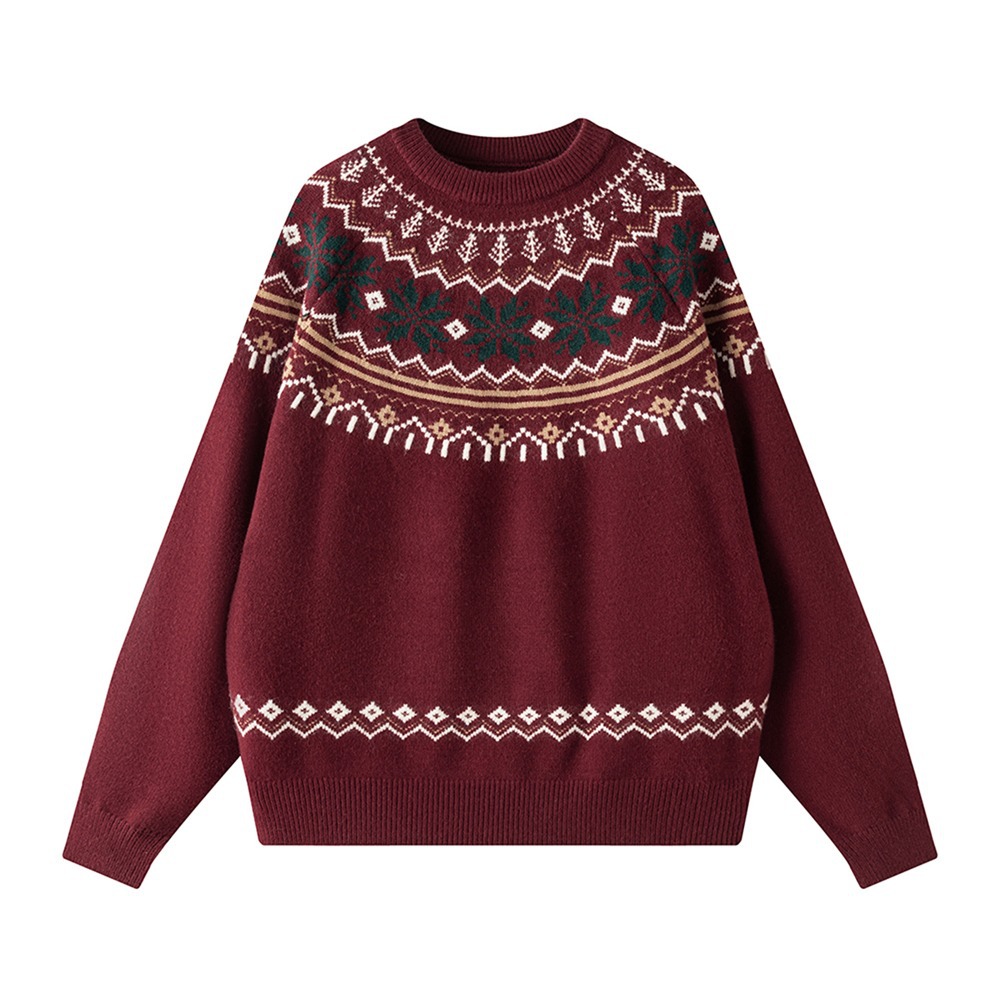 Vintage Fair-Isle Knit Sweater
