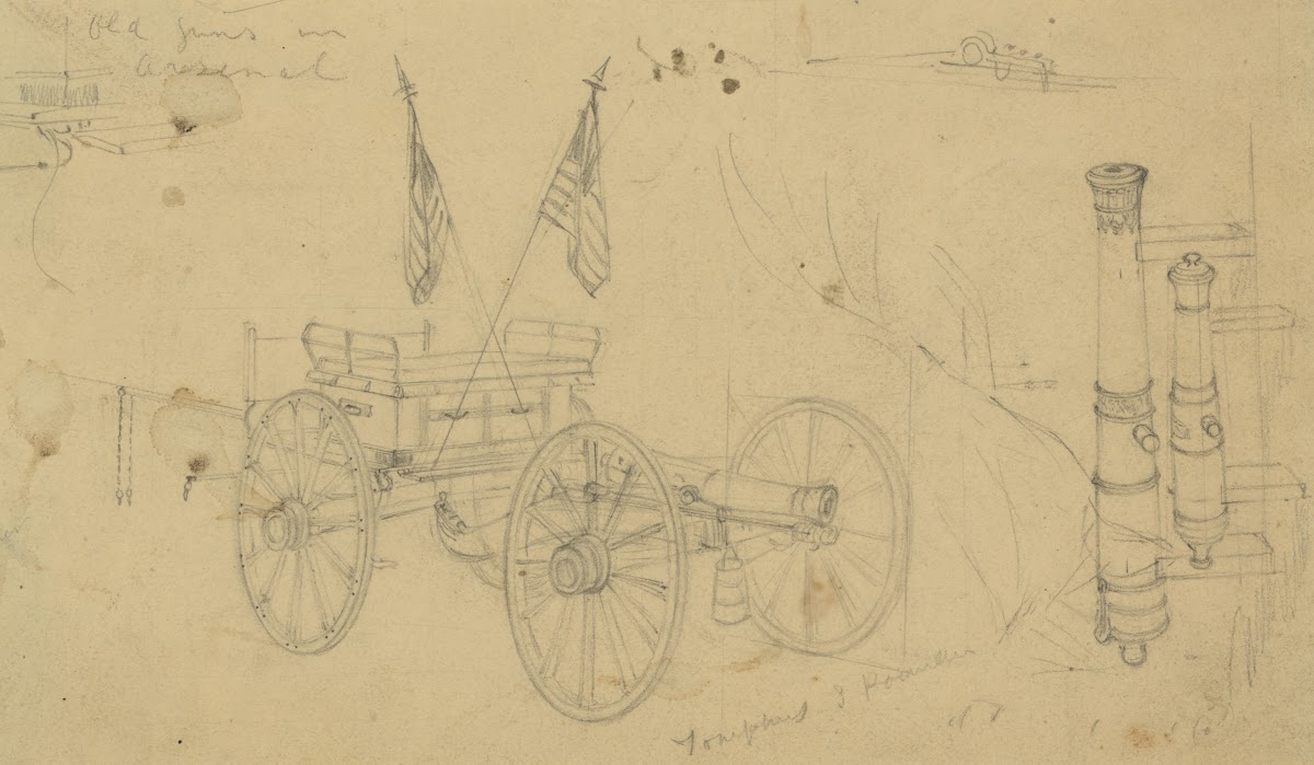 Old guns in arsenal 1861