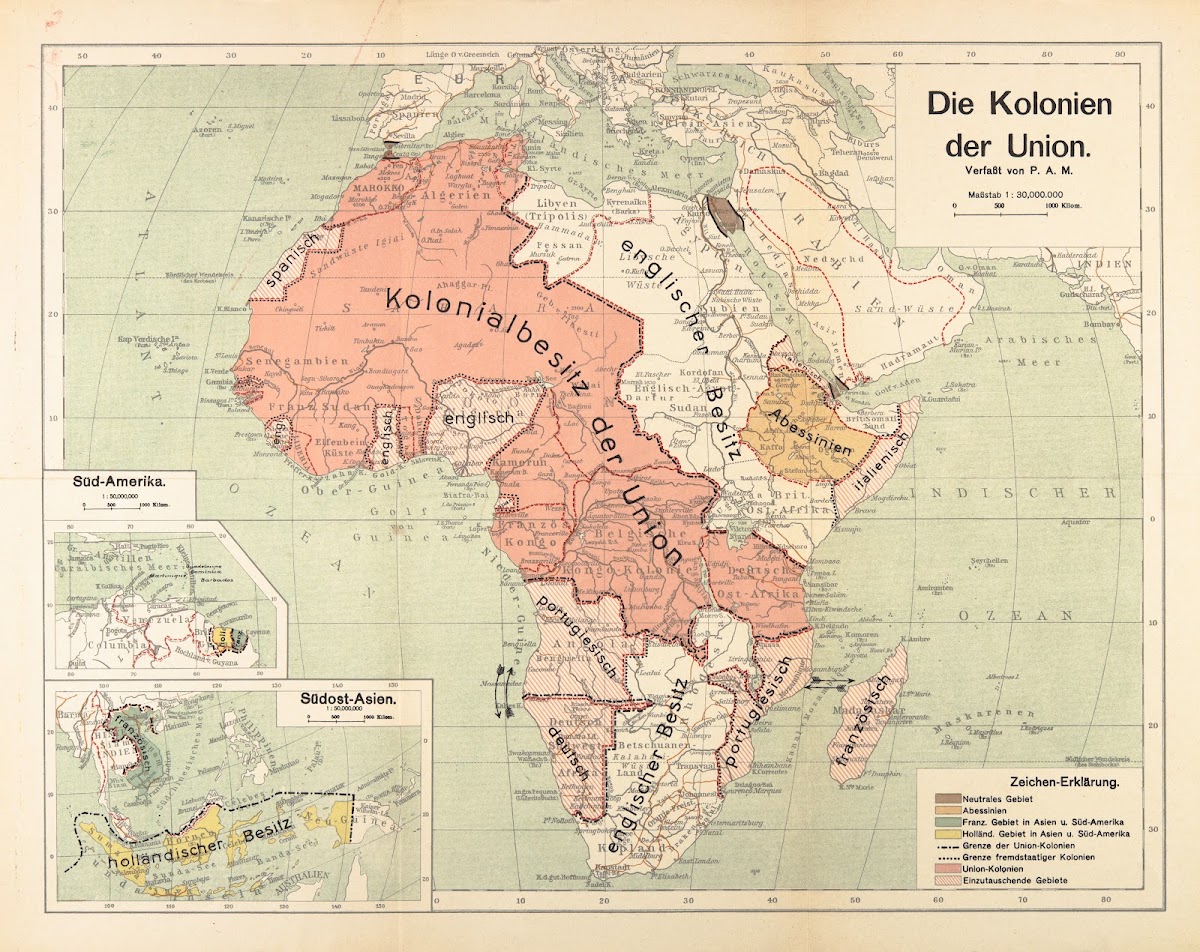 Die Kolonien Der Union The Colonies Of The Union 1920