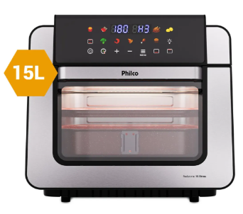 Air Fryer Oven Philco Paf15b 15l Dupla Resistência 1800w