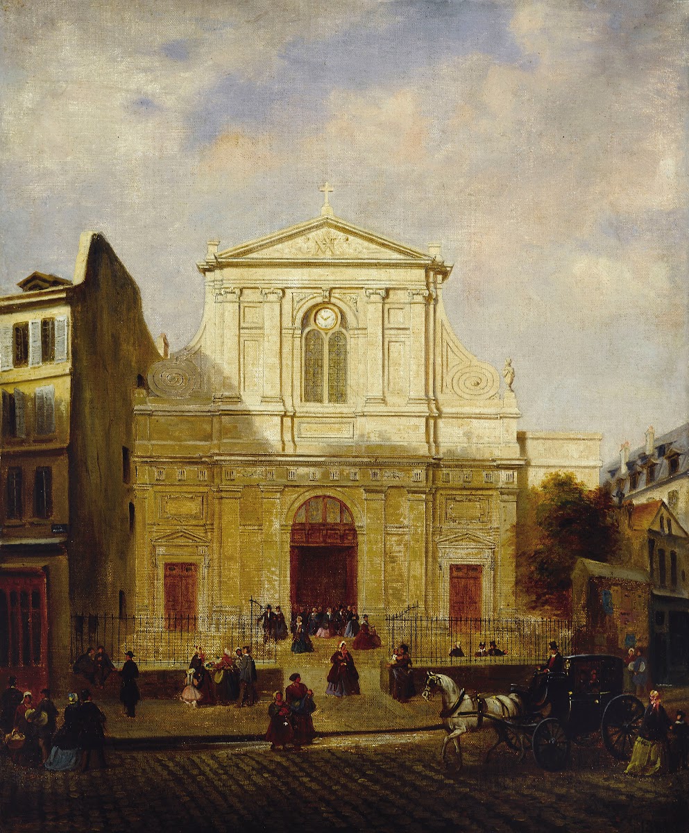 La façade de léglise des Blancs Manteaux 1865 1865