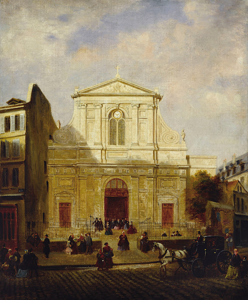 La façade de léglise des Blancs Manteaux 1865 1865