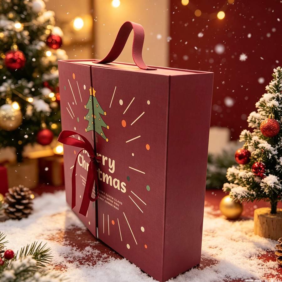 Christmas Advent Calendar Gift Box with Double Doors