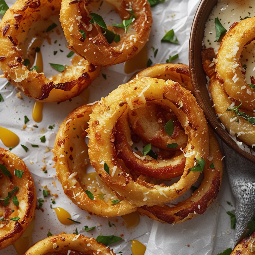 Viral Parmesan Onion Rings - Easy Homemade Crispy Snack finished