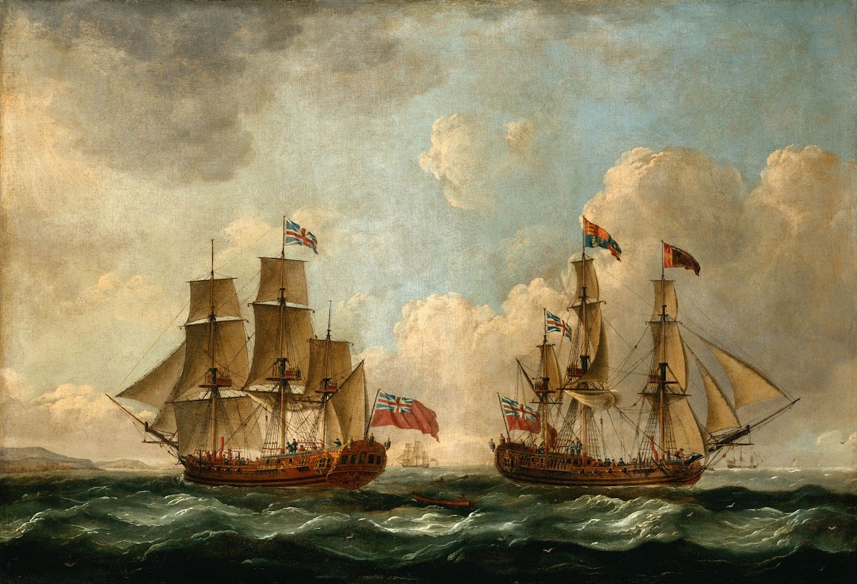 The Peregrine later renamed the Royal Caroline in Two Positions off the Coast 17