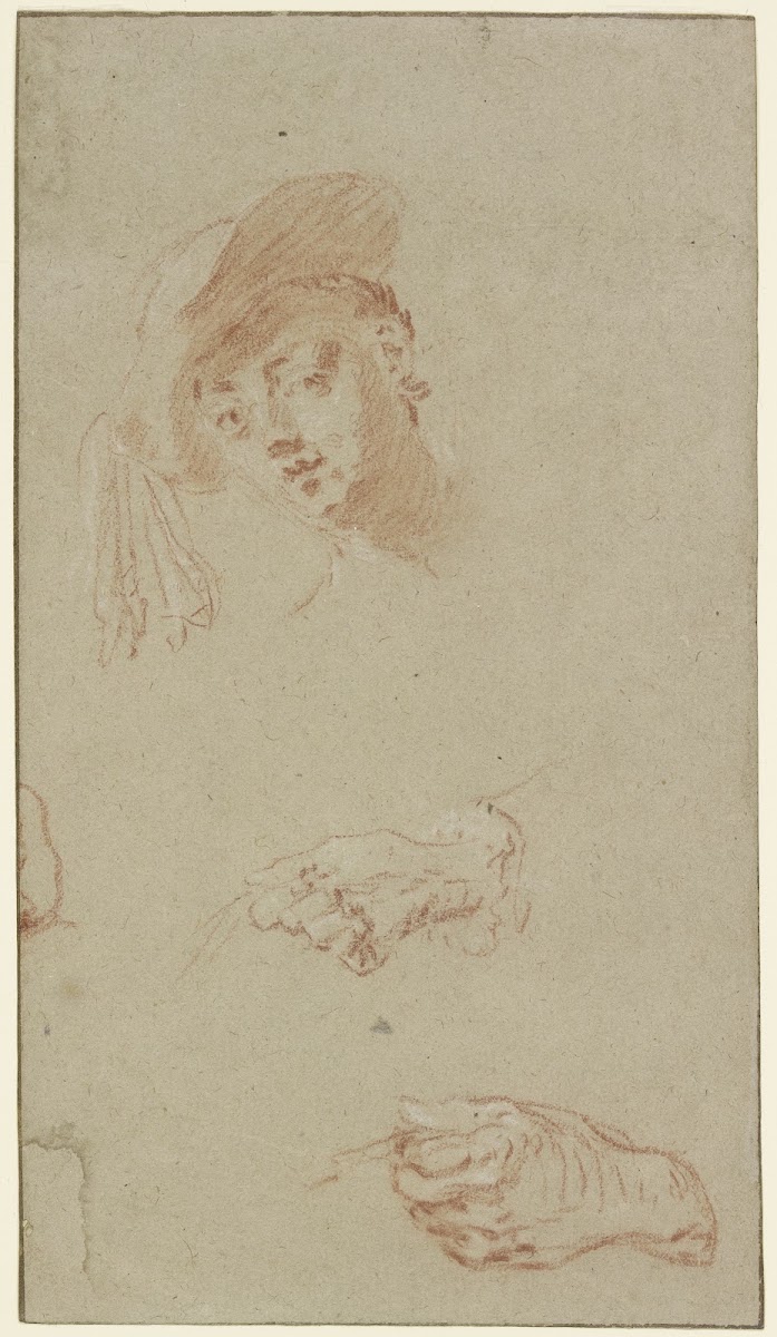 Head and two hands