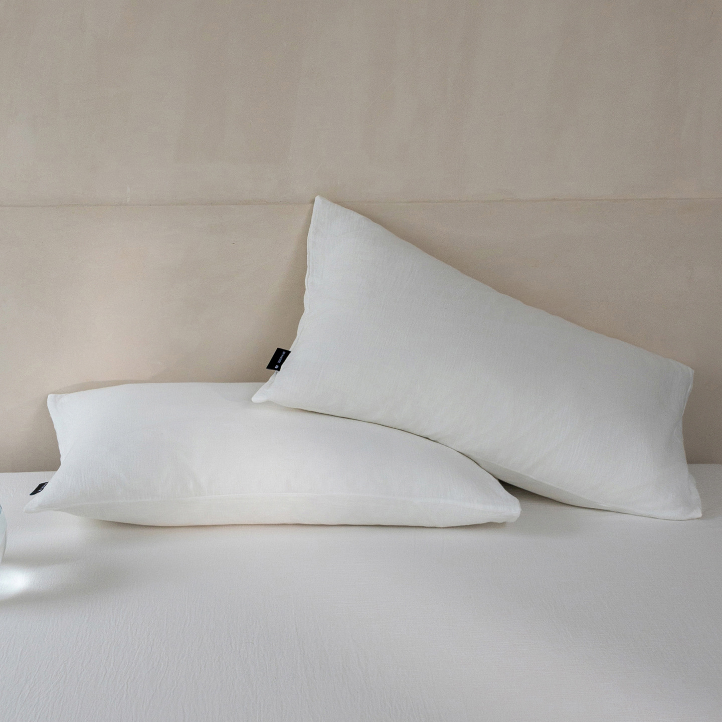 Cotton pillowcases, 2-piece set, double-layer gauze