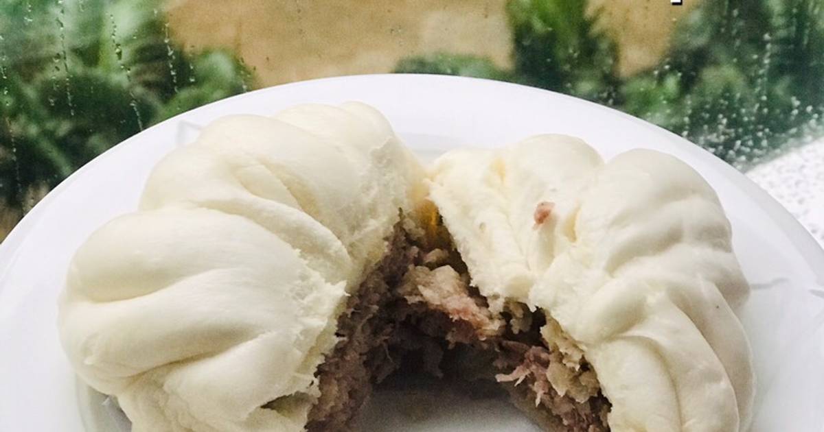 Ăn dặm- bánh bao nhân thịt