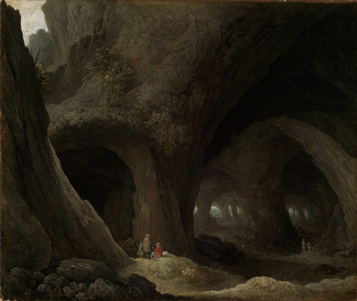 Felsenhöhle mit rastenden Hirten 1653