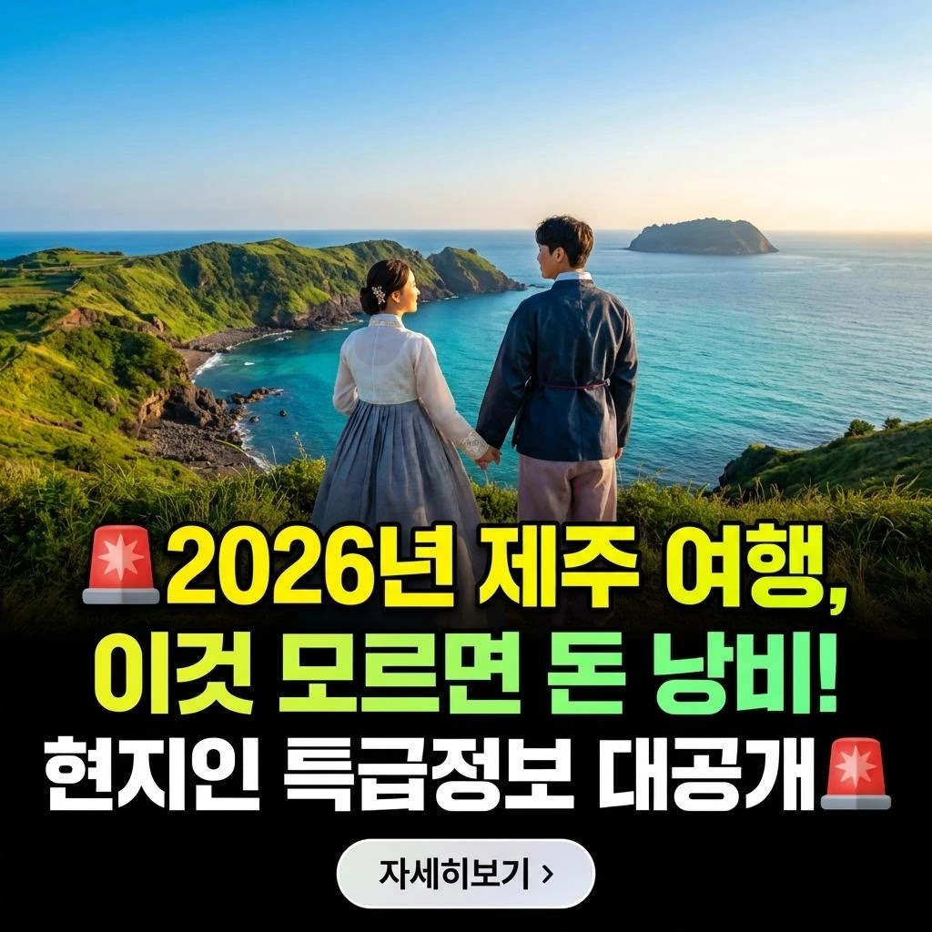 제주도 2026: 인생샷 핫플 & 현지인 가이드