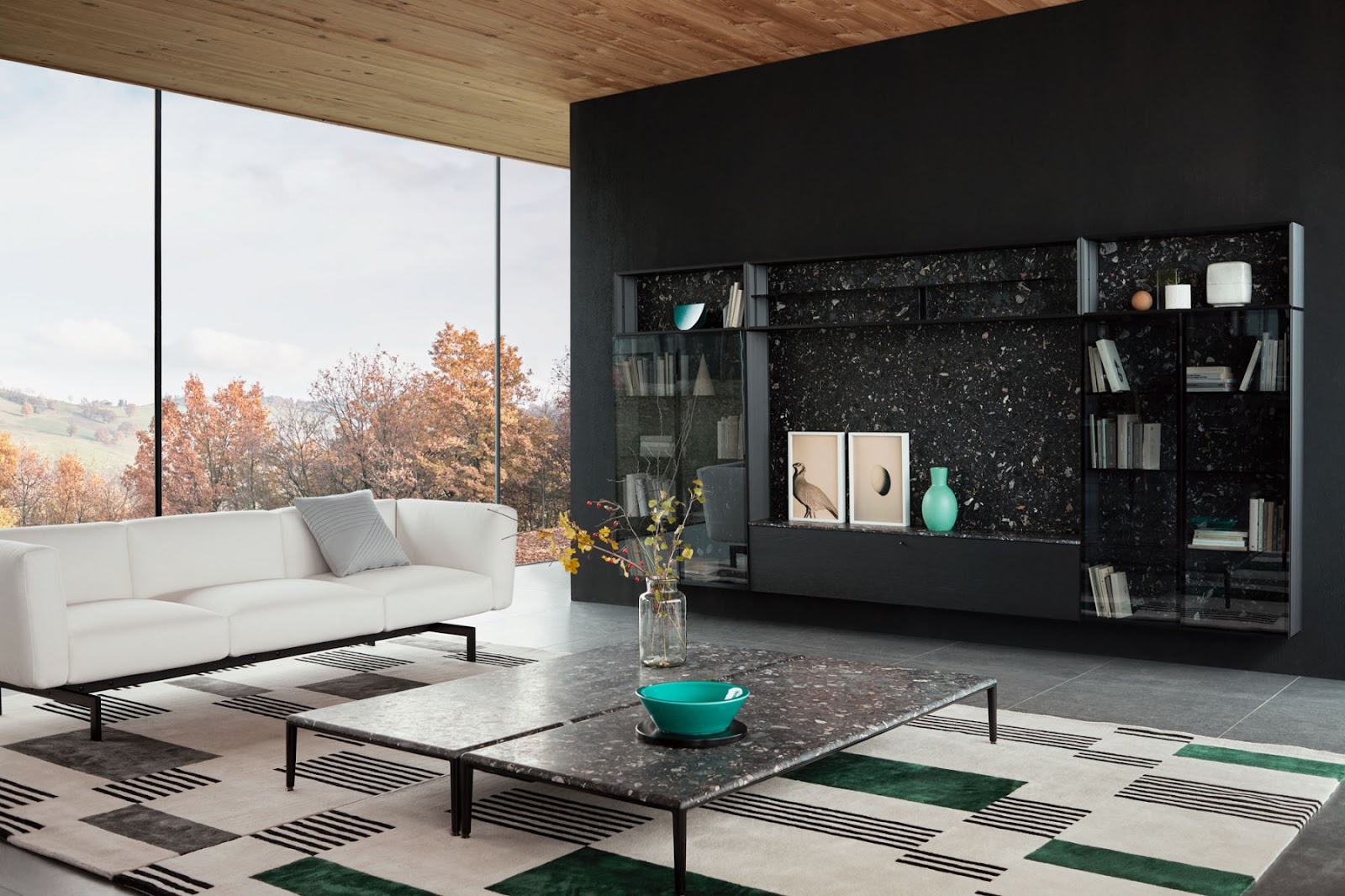 Cesar coordinated living system with architectural storage