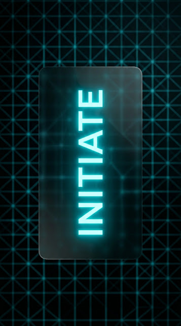 Dark Mode Tech Glassmorphism Initiate Typography Wallpaper - Free mobile Wallpaper