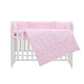 Bedding set for a baby crib 6 el Twins Belle pink