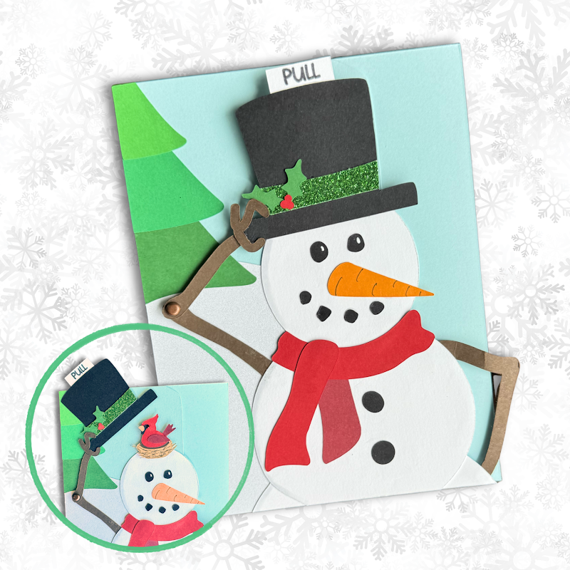 Interactive Snowman Surprise Card with Your Cricut by Elena Anderson