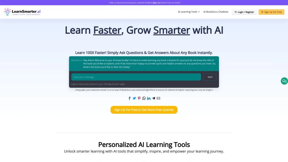 Captura de LearnSmarter.ai