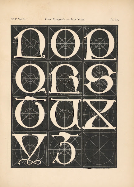 École Espagnole  Juan Yciar   Alphabet gothique 1895