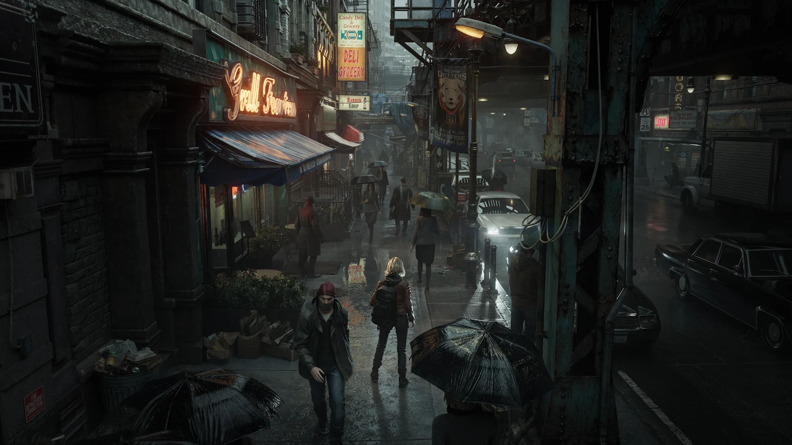 Maria In Silent Hill Streets - Game Cinematic 4K Wallpaper (3840x2160)