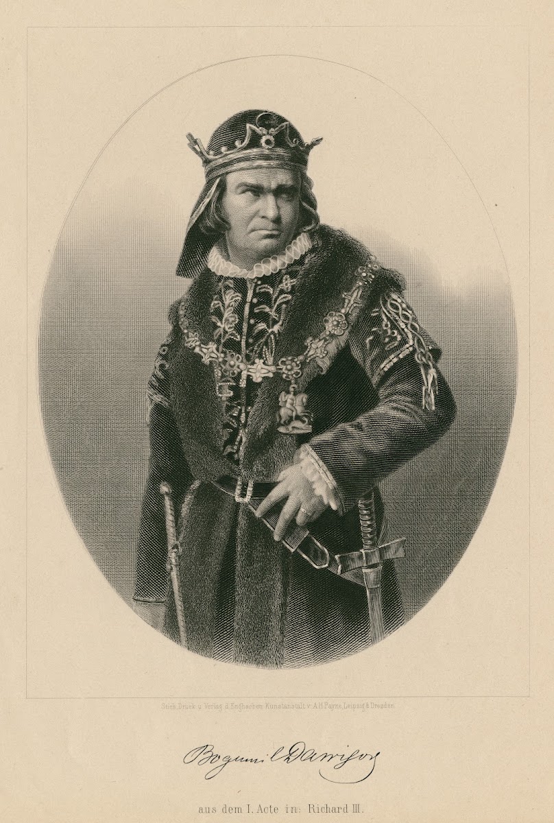 Bogumil Dawison aus dem I acte in Richard III