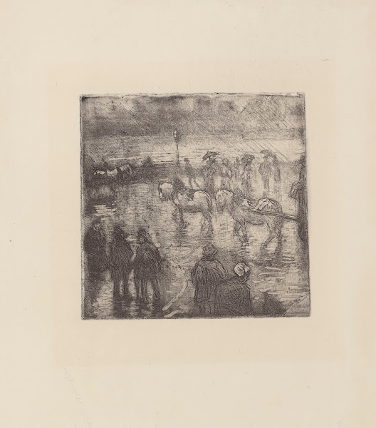 Effet de pluie Place de la République Rouen 1883 1885