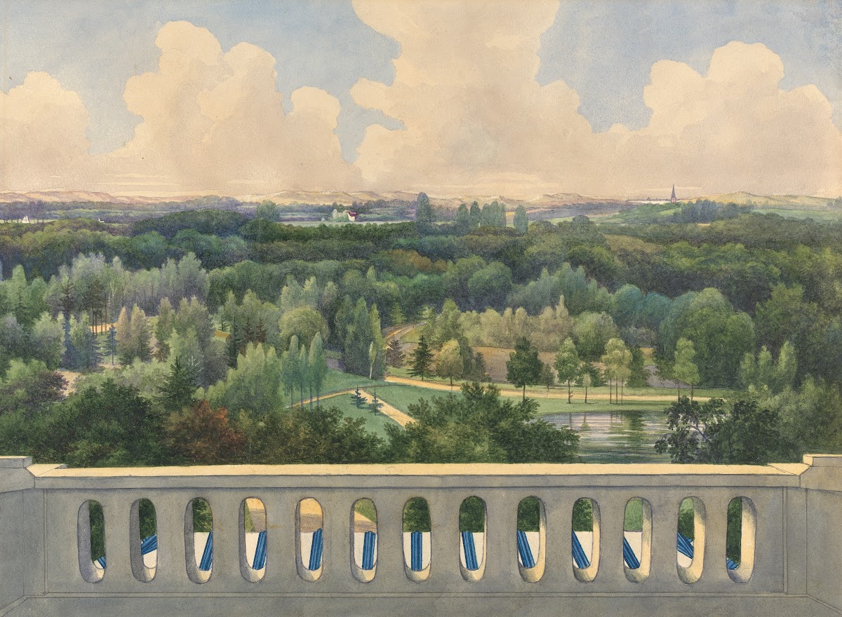 Boschbeek  Groenendaal View towards Leidschevaart and Zantvoort