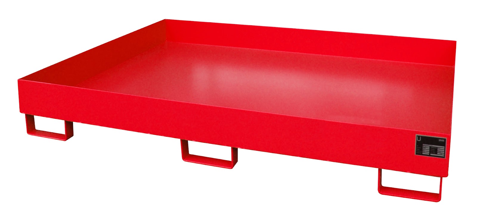 Stellingopvangbak RW 1800, gelakt, Vuurrood