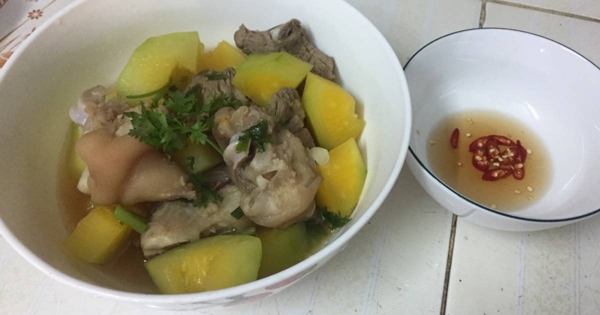 Canh móng giò đu đủ