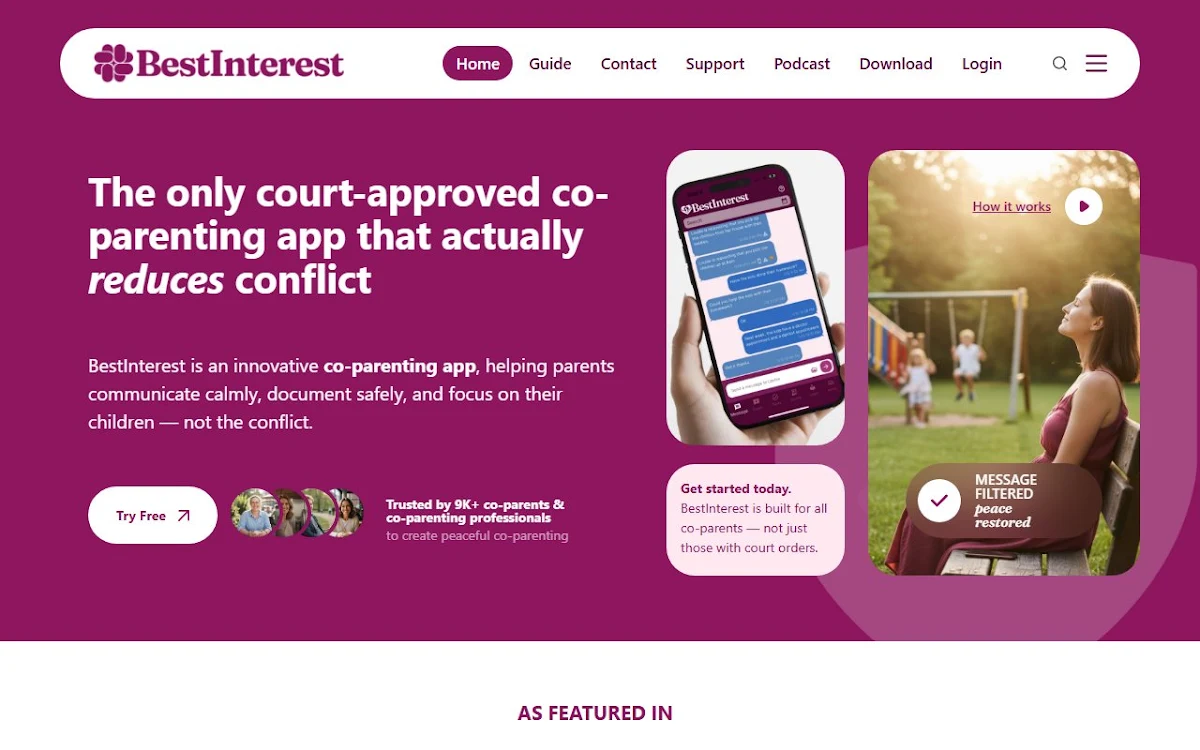 Captura de BestInterest for Coparents