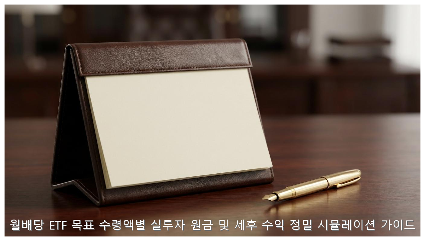 월배당 ETF 100만원 수령 원금 분석