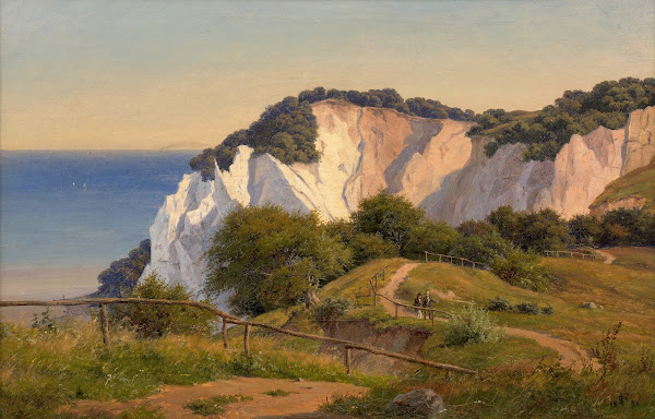 Une journée dété aux falaises de Møn 1855