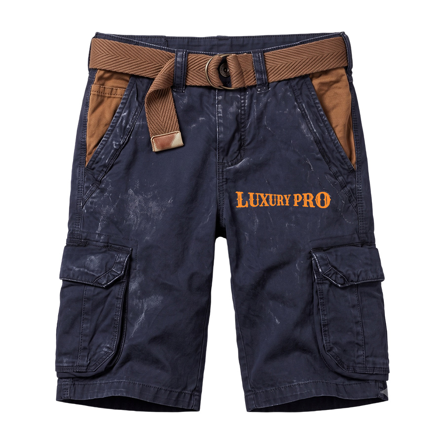 2D Denim Shorts With Belt