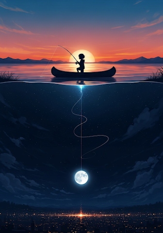 Moonfisher: Anime-Style Split-World Dreamscape