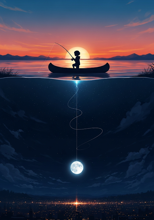 Moonfisher: Anime-Style Split-World Dreamscape