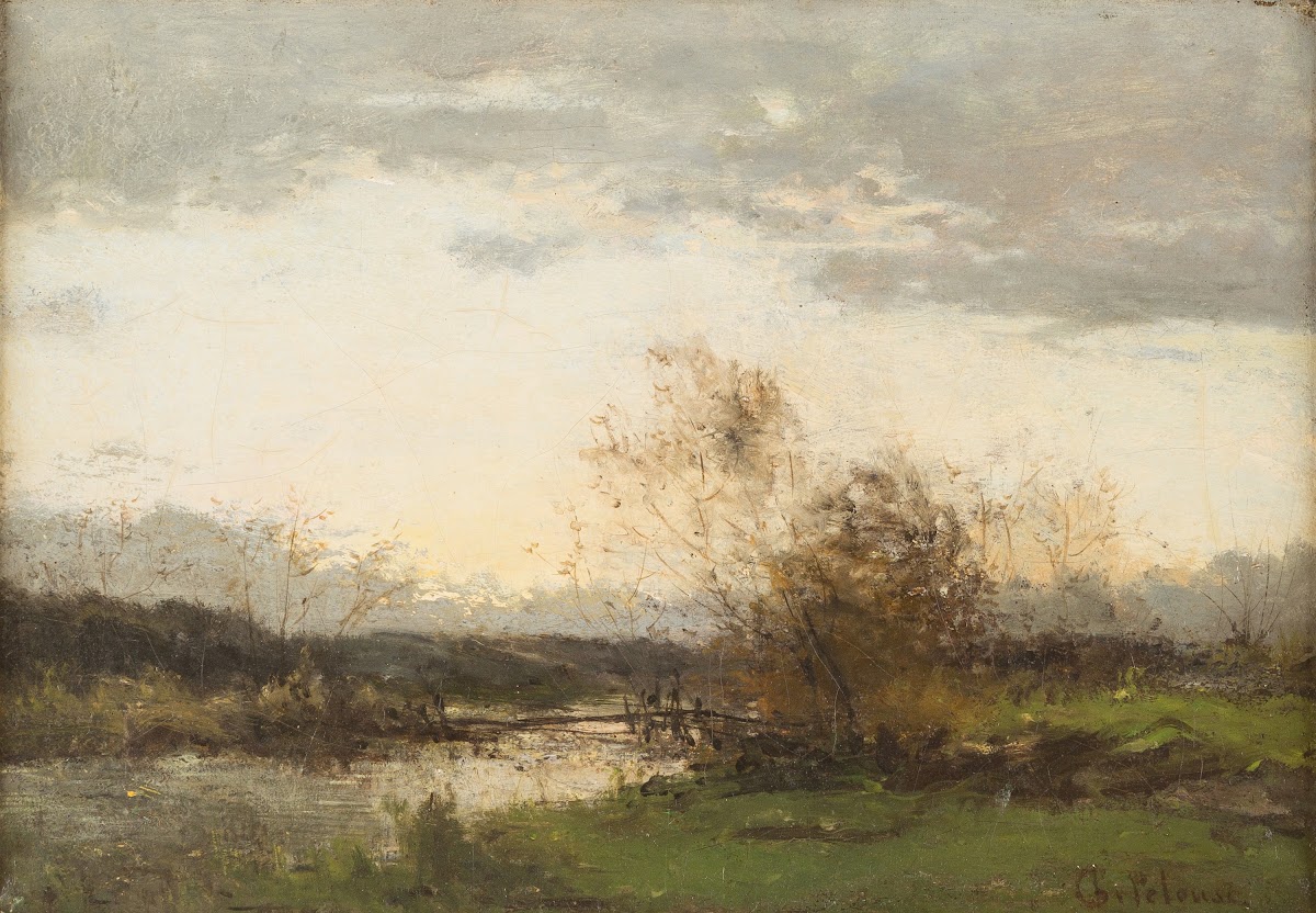 Dawn over river