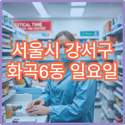 서울시 강서구 화곡6동 일요일 운영 약국 진통제·몸살약 판매 정보 정리